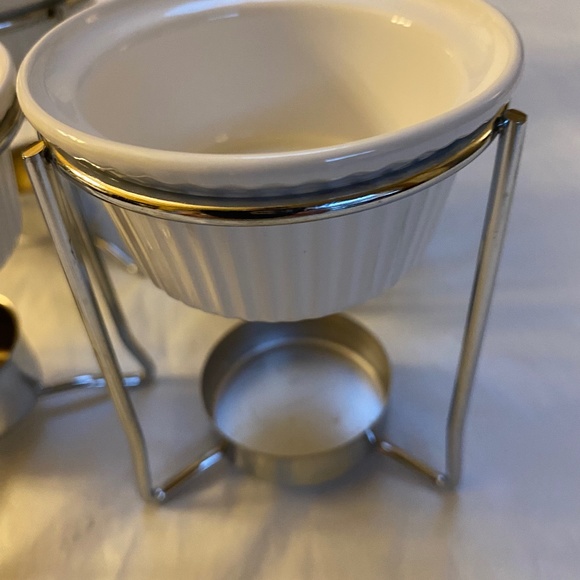 Sea Food Butter warmers set of six with candle base